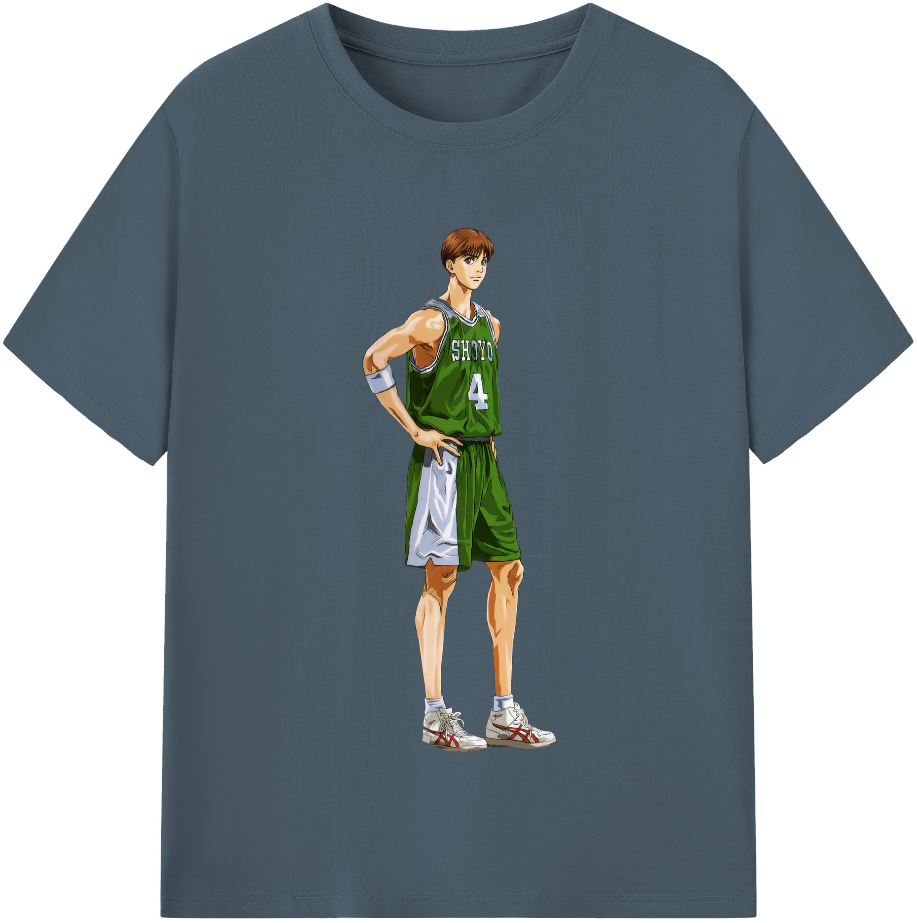 SLAM DUNK／スラムダンク 綿100％半袖Tシャツ（フロントプリント）